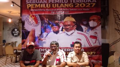 Konferensi Pers Panas di Hari Minggu: Ridwan Sebut Gibran “Wapres Kecelakaan”, Tawarkan Pemilu Ulang sebagai Jalan Damai dari Jakarta Pusat