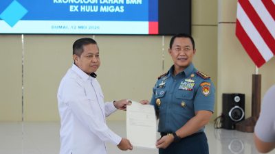 Lanal Dumai Gelar Sosialisasi Pengalihan Status Tanah BMN Ex Hulu Migas Bersama Instansi Terkait