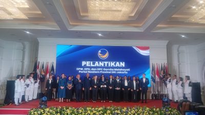 Pertama Kali Serentak, Garnita Malahayati NasDem DKI Jakarta Lantik DPW, DPD, dan DPC