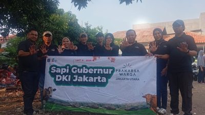 PRAKARSA Warga Jakarta Utara Gelar Pemotongan Hewan Kurban, Salurkan 4 Ekor Sapi untuk Masyarakat