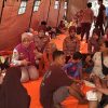 Polwan Brimob Polda Metro Jaya Berikan Trauma Healing untuk Anak-anak Korban Kebakaran Pasar Jiung Kemayoran
