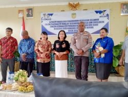 Babinsa Koramil Kuala Kencana Hadiri Sosialisasi PHBS dan Pencegahan HIV/AIDS
