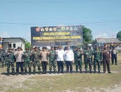Prajurit Lanal Bintan Ikuti Upacara Pembukaan TMMD Ke-129 Kodim 0315/TPI di Desa Busung