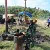 Jawab Krisis Air Bersih, TMMD Ke-129 Kodim 1505/Tidore Bangun Sumur Bor