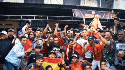 Kodim 1710/Mimika Gelar Nobar Final Piala Dunia 2026 di Tiga Lokasi Bersama Masyarakat
