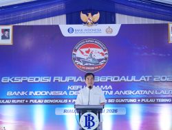Wujud Sinergi TNI AL dan Bank Indonesia Menjaga Kedaulatan Negara, Danlanal Dumai Hadiri Pelepasan Tim Ekspedisi Rupiah Berdaukat 2026