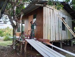 TMMD Ke-129 Kodim 1807/Sorong Selatan Mulai Wujudkan Rumah Layak Huni Bagi Masyarakat