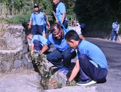 Aksi Peduli Lingkungan, Lanud Iswahjudi Bersihkan Telaga Sarangan