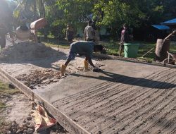Pengecoran Jalan TMMD Ke-129 Kodim 1807/Sorong Selatan Rampung 100 Persen, Wujud Nyata Pengabdian TNI untuk Kesejahteraan Masyarakat