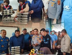 Jamin Stabilitas Kamtibmas, Polsek Kasokandel Kawal Langsung Peninjauan Makan Bergizi Gratis oleh Bupati Eman Suherman