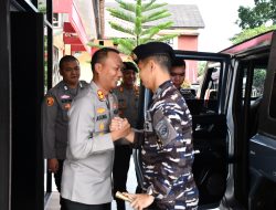 Perkuat Sinergitas, Danlanal Nias Laksanakan Kunjungan Silaturahmi ke Polres Nias
