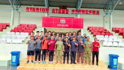 Letjen TNI Richard Tampubolon Tinjau Atlet Pelatnas Taekwondo Indonesia di Markas Kopassus