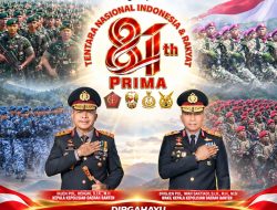Polda Banten Sampaikan Ucapan Dirgahayu ke-81 TNI: TNI Kuat Bersama Rakyat, Indonesia Berdaulat, Adil dan Makmur
