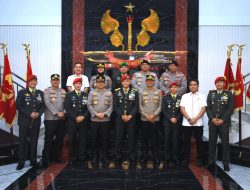 Polda Banten Silaturahmi ke Grup 1 Kopassus, Sampaikan Ucapan Selamat HUT TNI