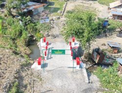 Kodim 1714/PJ Rampungkan Jembatan Beton Merah Putih Tahap VII di Kampung Kulok Enggame