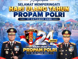 Polda Banten Ucapkan Selamat Hari Jadi ke-24 Propam Polri, Teguhkan Komitmen Menjaga Integritas dan Profesionalisme