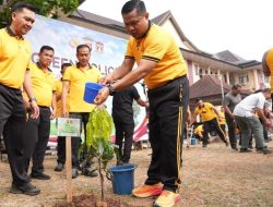 Green Policing Polda Banten dan Jajaran Tanam 1.000 Pohon