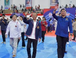 Ketum PBTI Saksikan Tanding Taekwondo di Universitas Hasanudin Makassar