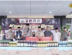 Gilas 2.267 Botol Miras Ilegal, Polres Majalengka Tegaskan Perang Tanpa Ampun